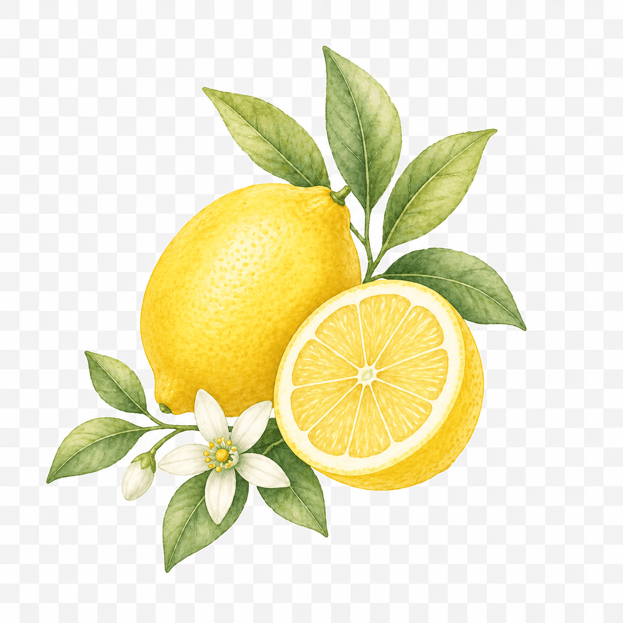 Illustrazione botanica Limone